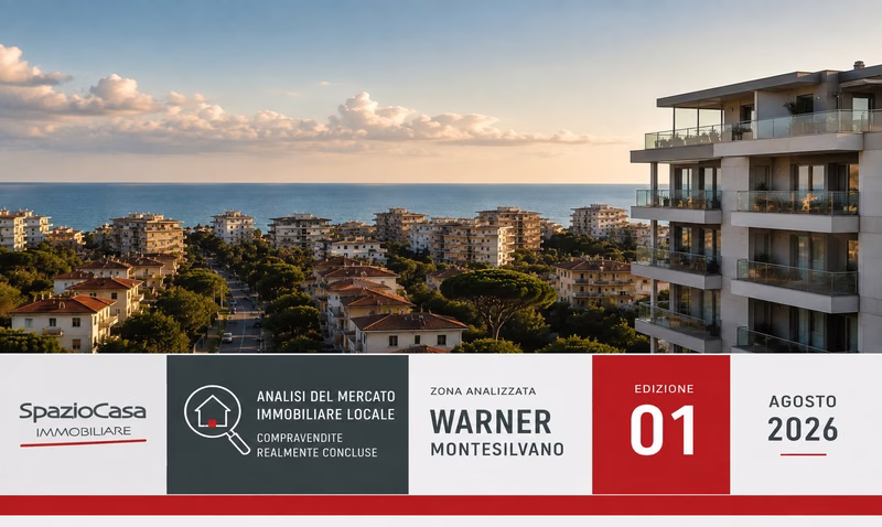 Osservatorio Immobiliare SpazioCasa – Analisi del mercato immobiliare della zona Warner a Montesilvano basata su compravendite realmente concluse